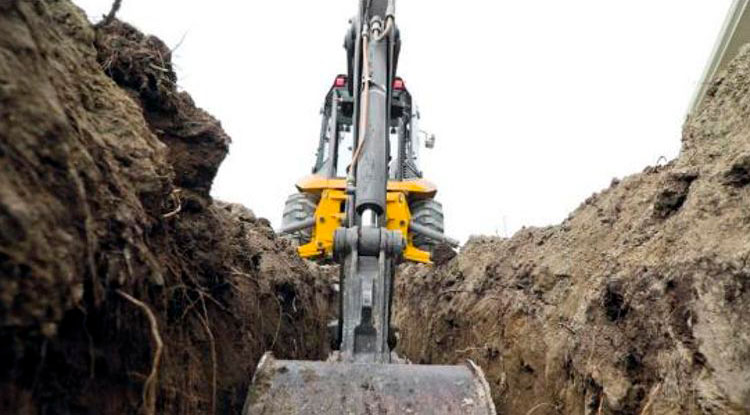 El trabajo de excavación requiere de esfuerzo